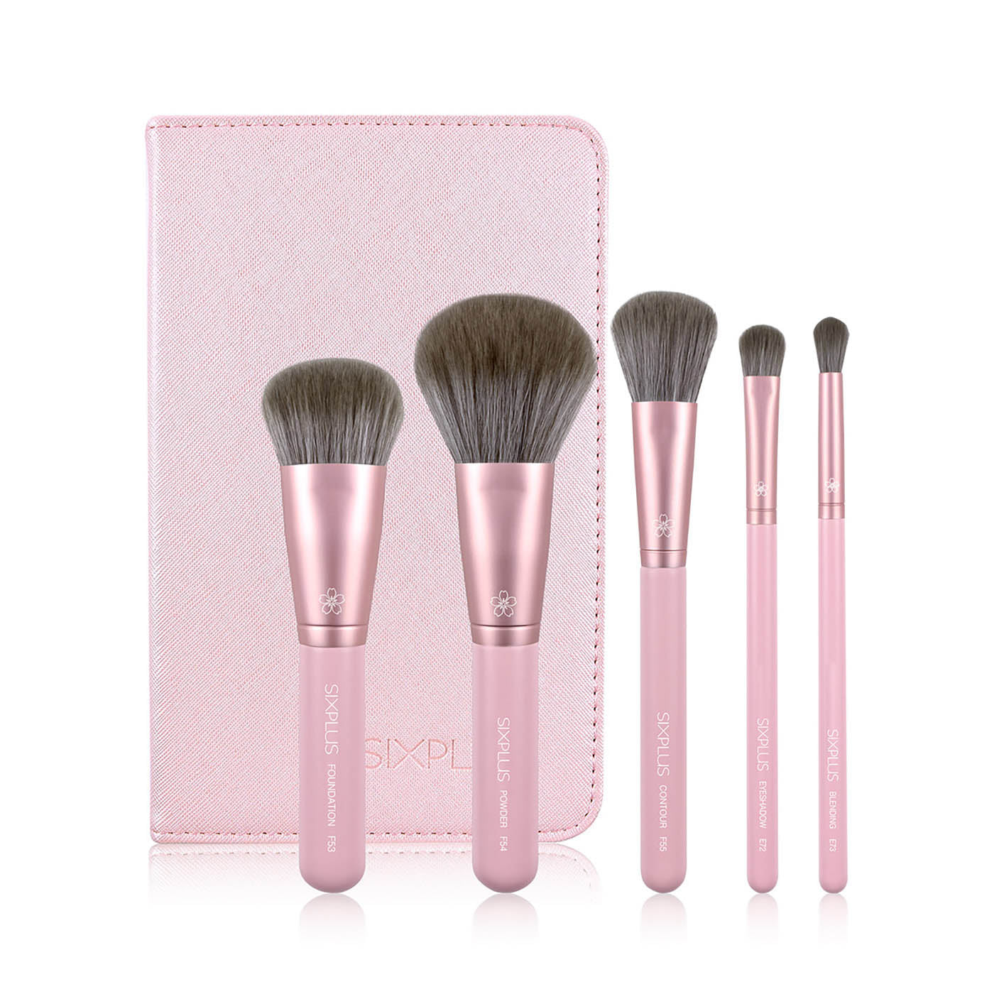 5pcs Pink Basic Makeup Brush set